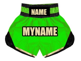 Shorts Boxe Anglaise Personnalisé pour Enfants : KNBSHKID-022-Vert